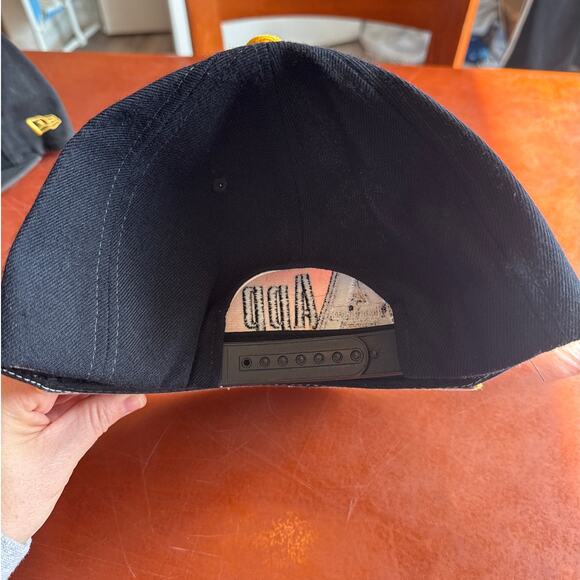 Zephyr App State Mountaineers Snapback Hat Black White Yellow - Picture 3 of 6